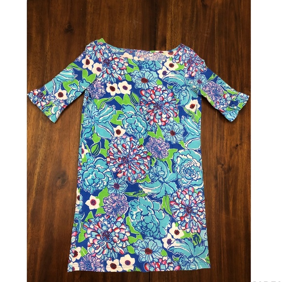 Lilly Pulitzer Worth Blue Mayflower Somerset dress - Picture 2 of 4